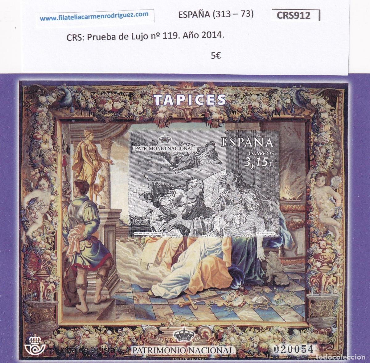 Sellos: CRS0912 SELLO ESPA&Ntilde;A Prueba de Lujo n&ordm; 119. A&ntilde;o 2014.