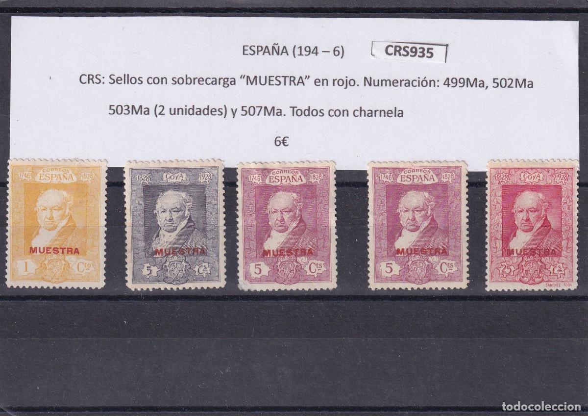 Sellos: CRS0935 SELLO ESPA&Ntilde;A Num. 499Ma, 502Ma 503Ma Ver descripci&oacute;n en foto
