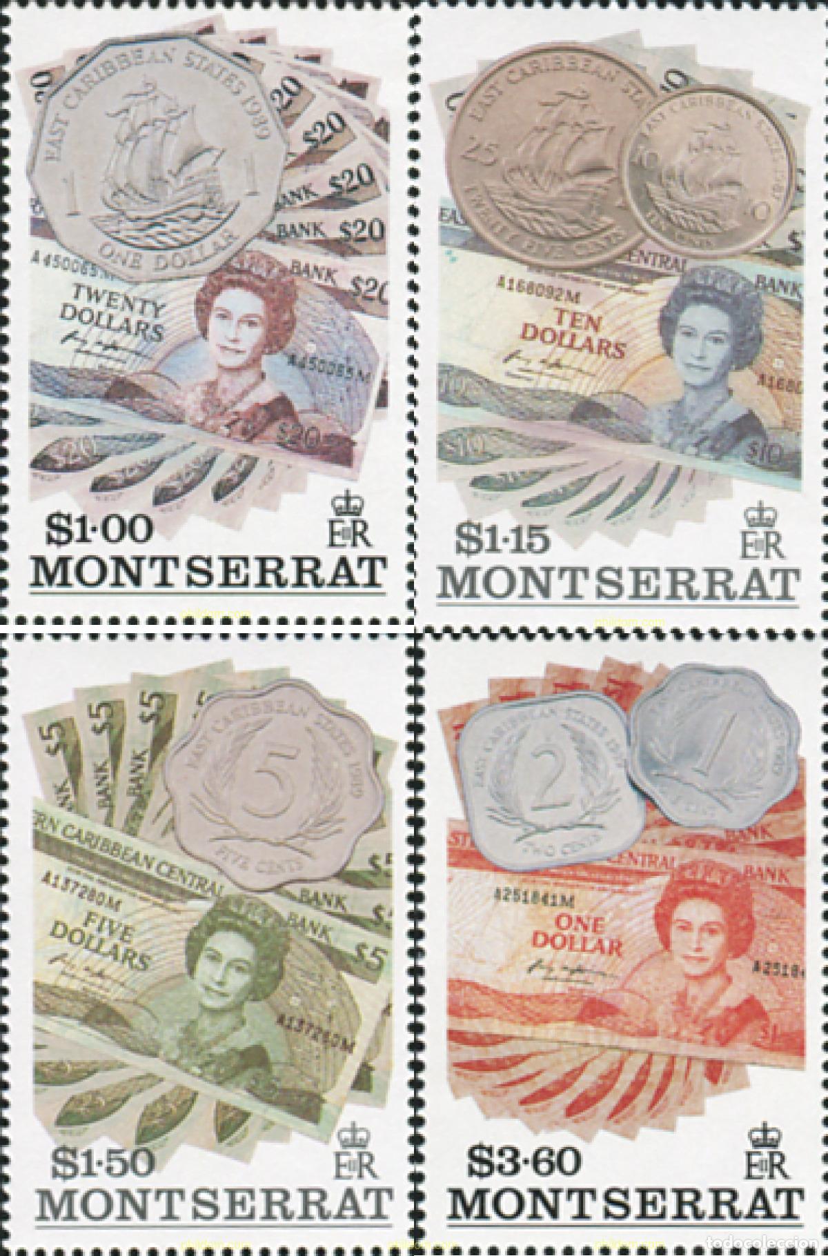 Sellos: 176164 MNH MONTSERRAT 1993 MONEDAS Y BILLETES