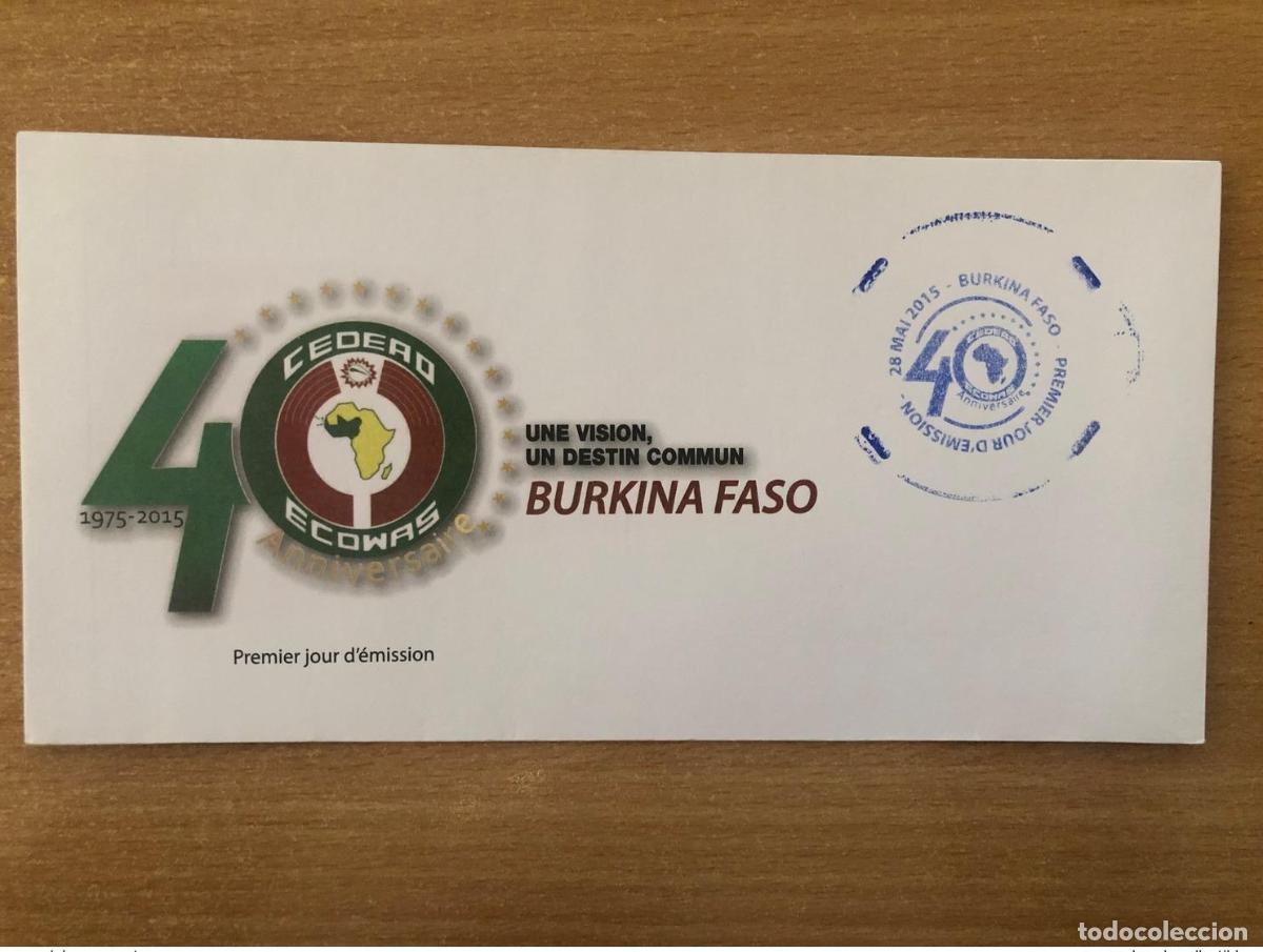 Sellos: Burkina Faso 2015 RARE FDC primer d&iacute;a edici&oacute;n conjunta de la CEDEAO 40 a&ntilde;os