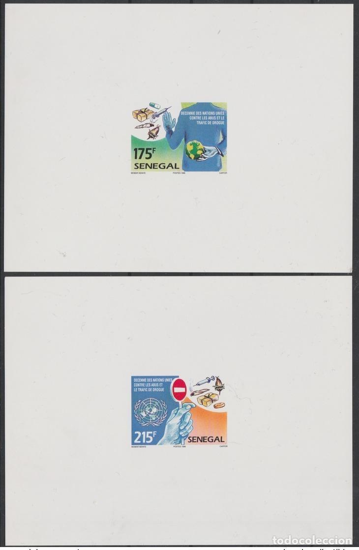 Selos: Senegal 1996 Mi. 1437 - 1438 Prueba de lujo las Naciones Unidas contra el tr&aacute;fico drogas