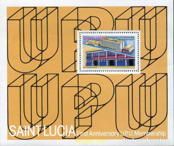 Sellos: 360665 MNH SANTA LUCIA 1981 V ANIVERSARIO MIEMBRO OE DE LA UPU