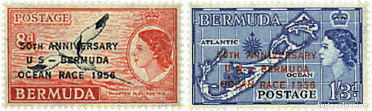 Sellos: 33454 MNH BERMUDAS 1956 REGATA ESTADOS UNIDOS-BERMUDAS