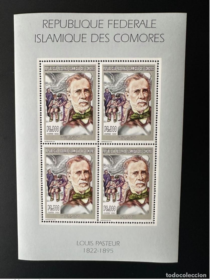 Sellos: Comoras 1999 YT 1116 Louis Pasteur Health Vacuna contra la rabia