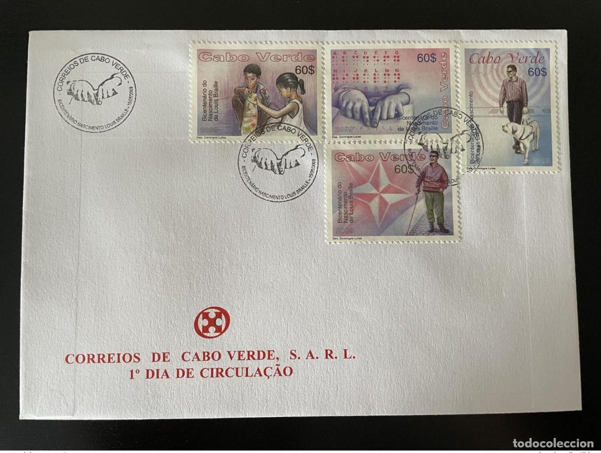 Sellos: Cabo Verde 2009 Mi. 939 - 942 FDC Louis Braille
