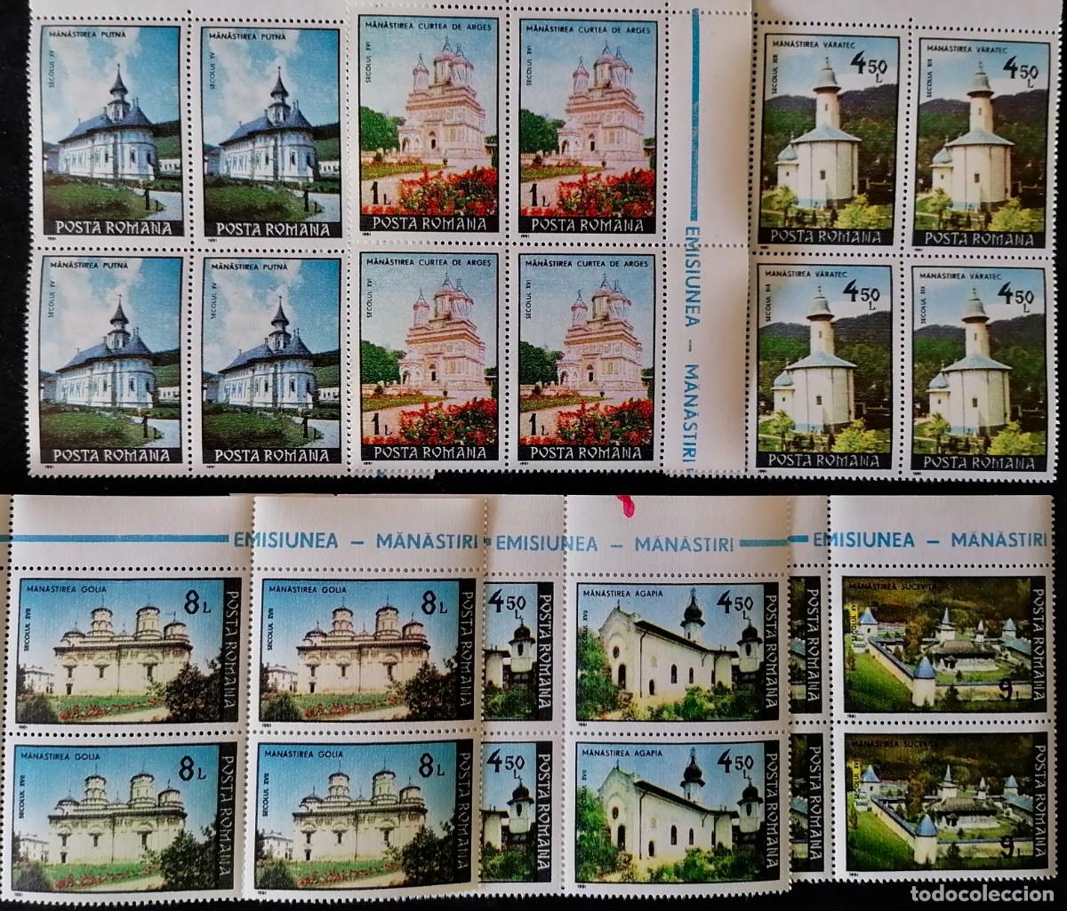 Sellos: RUMANIA 1991 - MONASTERIOS .