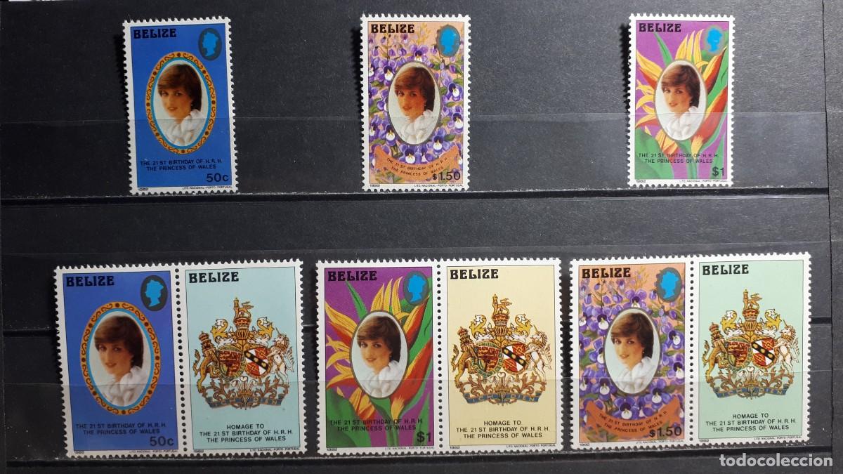 Sellos: BELIZE. A&Ntilde;O 1982. **. YVERT 582/7