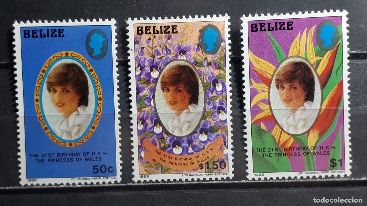Sellos: BELIZE. A&Ntilde;O 1982. **. YVERT 582/4