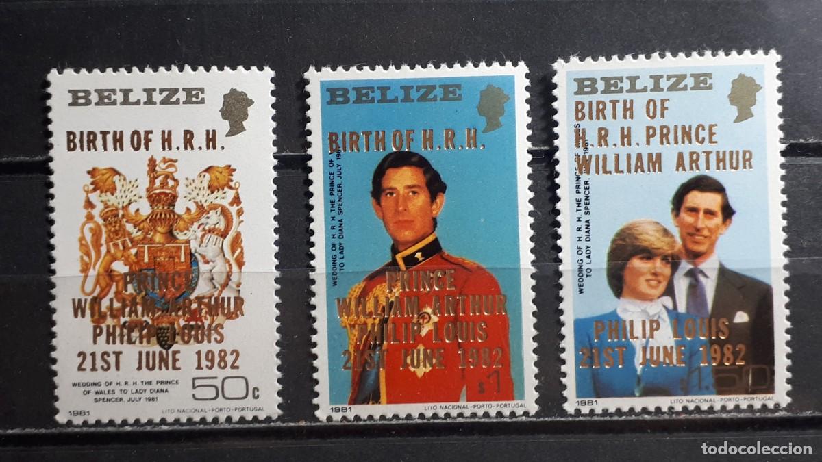 Sellos: BELIZE. A&Ntilde;O 1982. **. YVERT 618/20.
