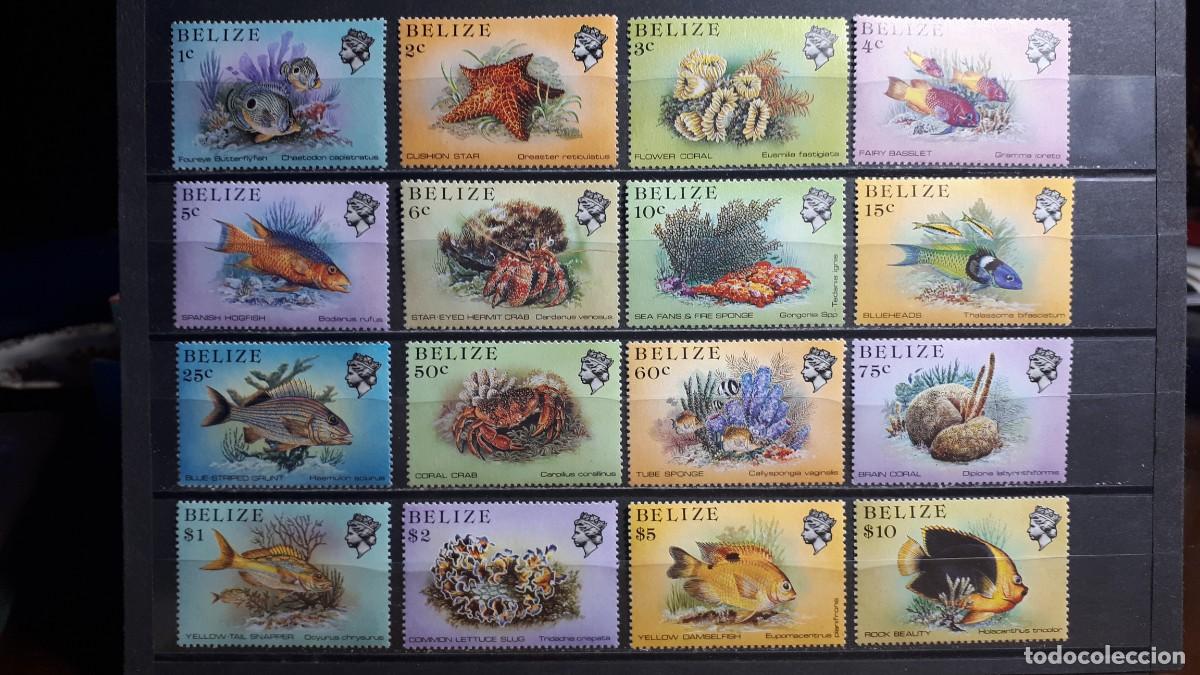 Sellos: BELIZE. A&Ntilde;O 1984. **. YVERT 658/73.