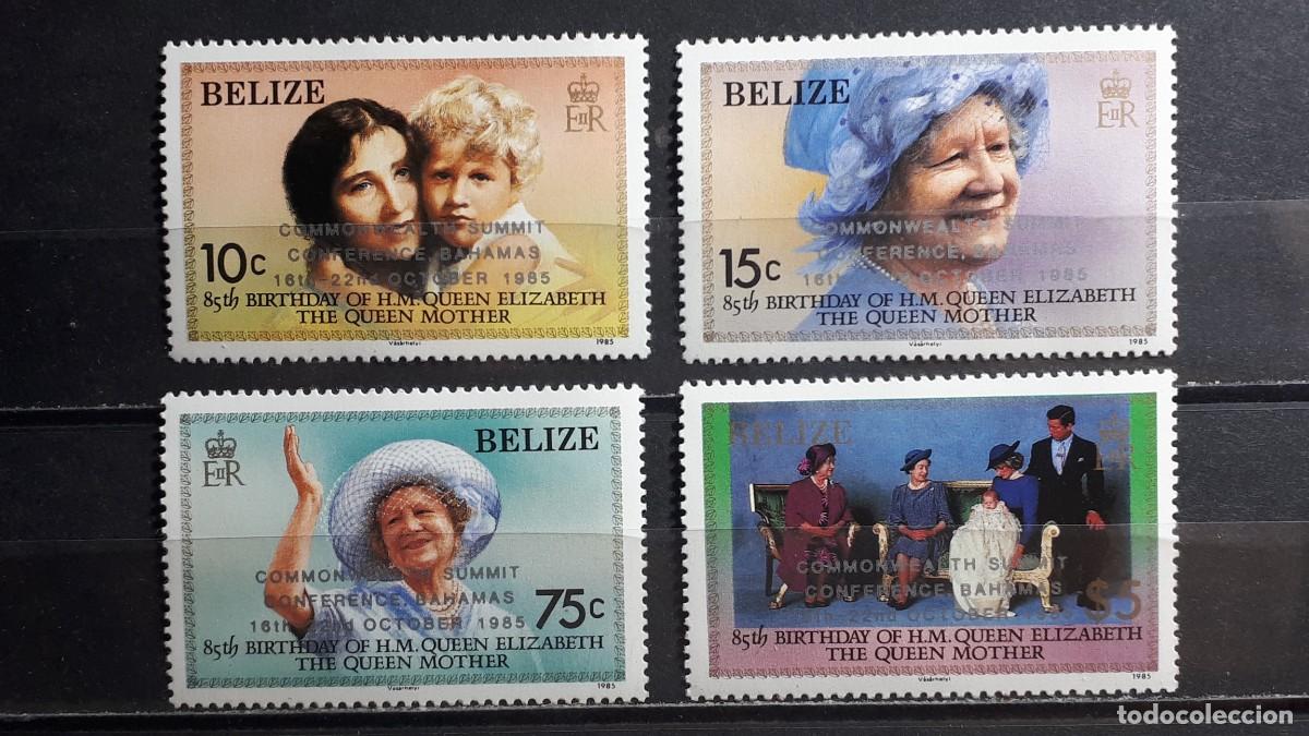 Sellos: BELIZE. A&Ntilde;O 1985. **. YVERT 731/4