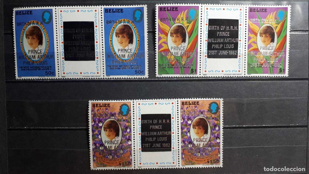Sellos: BELIZE. 1982. **. YVERT 612/4. Pareja