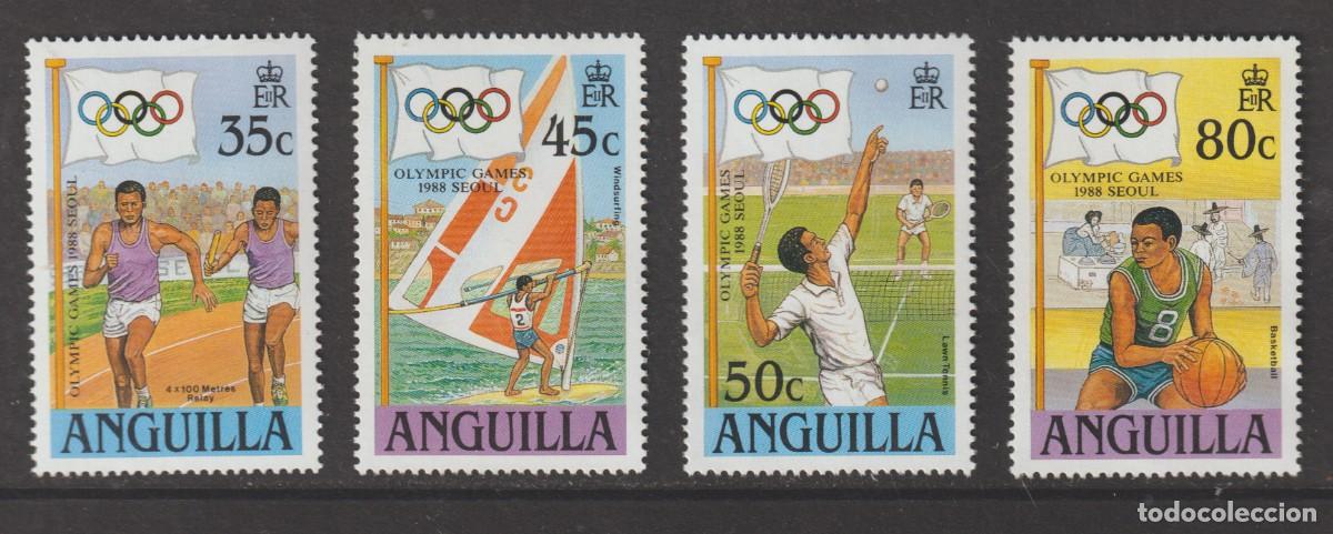 Sellos: Anguilla 1988 - Jeux Olympiques Seul 88 Yvert 714/717 mnh**