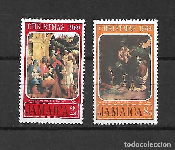 Sellos: lote 2 sellos de NAVIDAD de Jamaica, sellos a&ntilde;o 1969