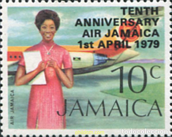 Sellos: 176421 MNH JAMAICA 1979 10 ANIVERSARIO DE LA COMPA&Ntilde;IA AIR JAMAICA