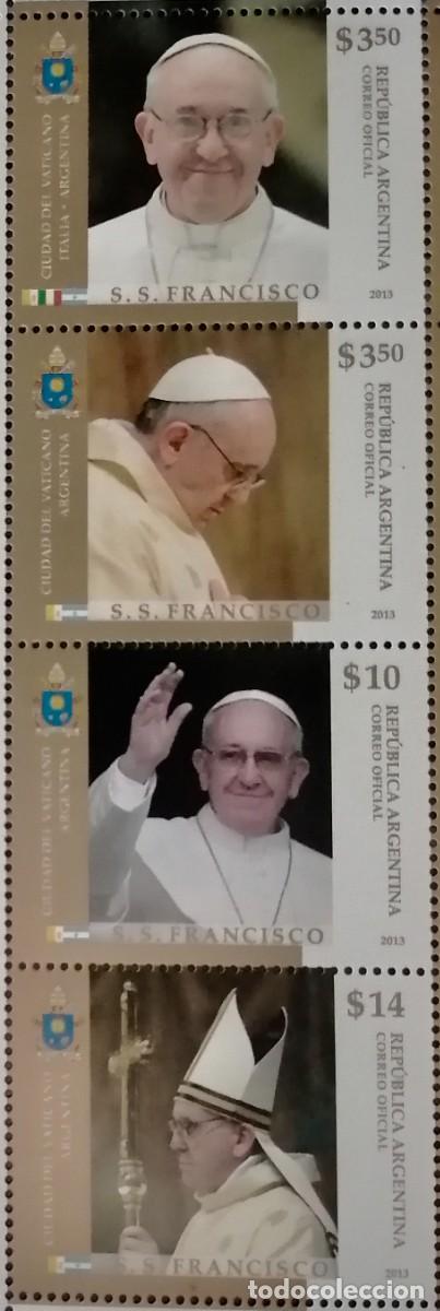 Sellos: ARGENTINA 2013 - STRIP / PAPA FRANCISCO .