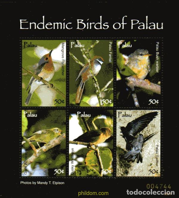 Sellos: 227193 MNH PALAU 2007 PAJAROS DE PALAU