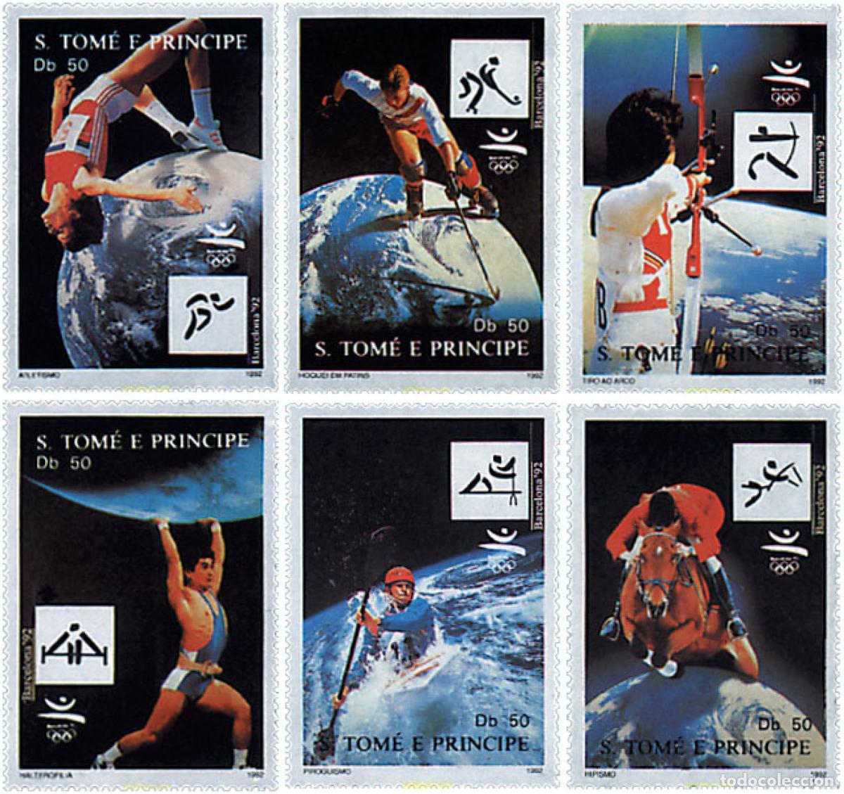 Sellos: 68504 MNH SANTO TOME Y PRINCIPE 1992 25 JUEGOS OLIMPICOS VERANO BARCELONA 1992