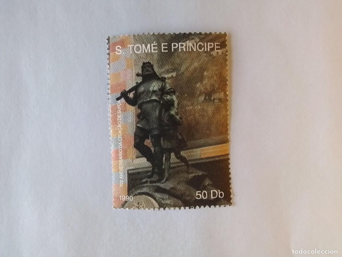 Sellos: A&Ntilde;O 1990 SANTO TOM&Eacute; Y PR&Iacute;NCIPE SELLO USADOS
