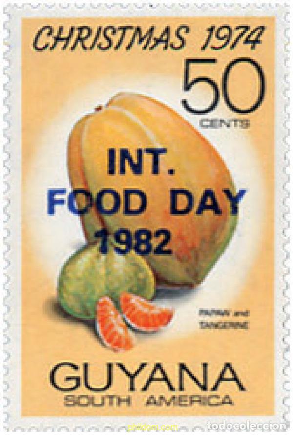 Sellos: 134912 MNH GUYANA 1982 DIA INTERNACIONAL DE LA ALIMENTACION