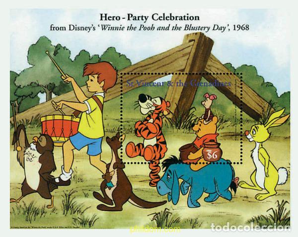 Sellos: 48284 MNH SAN VICENTE 1998 LAS AVENTURAS DE WINNIE POOH