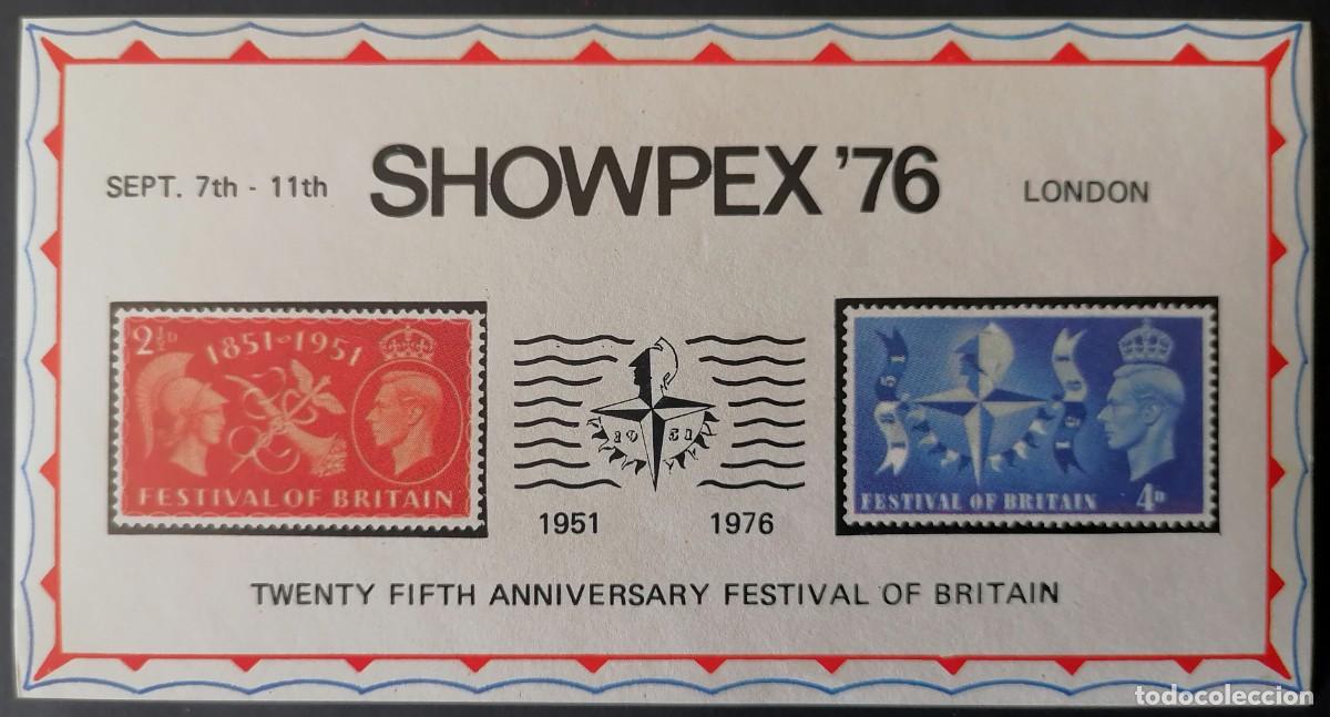 Sellos: HOJA SOUVENIR 1976 - SHOWPEX '76 .