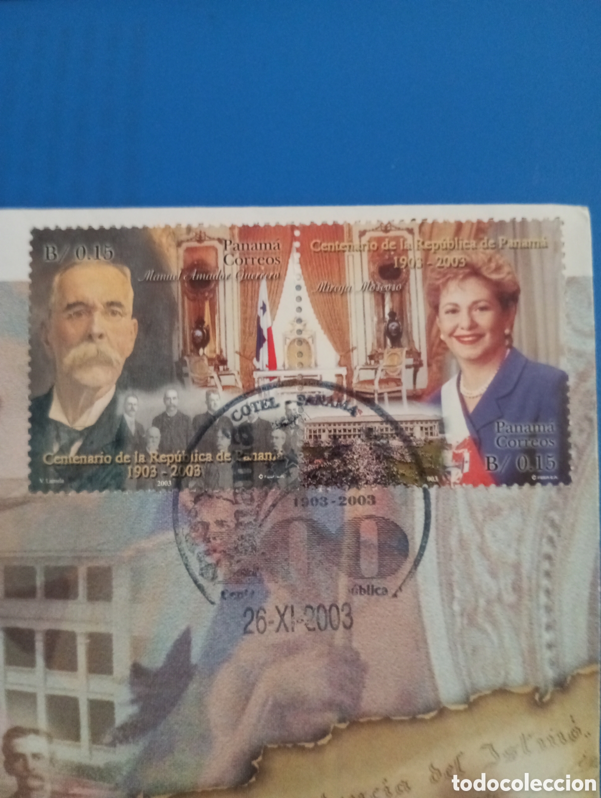 Sellos: PANAMA, CENTENARIO DE LA REPUBLICA, SPD ,2003 - Foto 2
