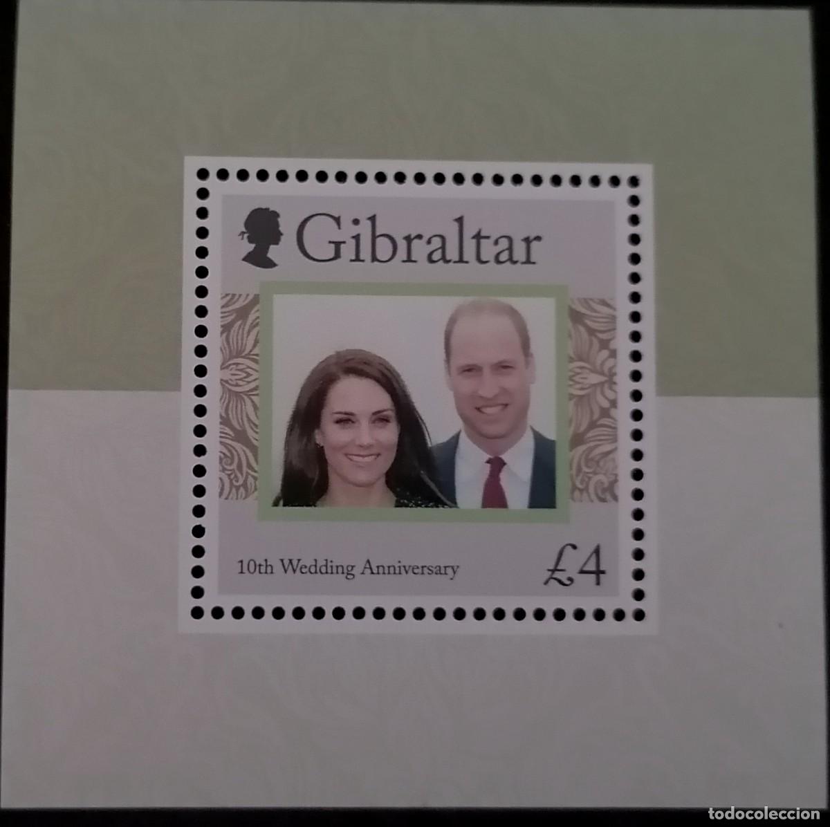 Sellos: GIBRALTAR 2021 - HB ANIVERSARIO BODA .