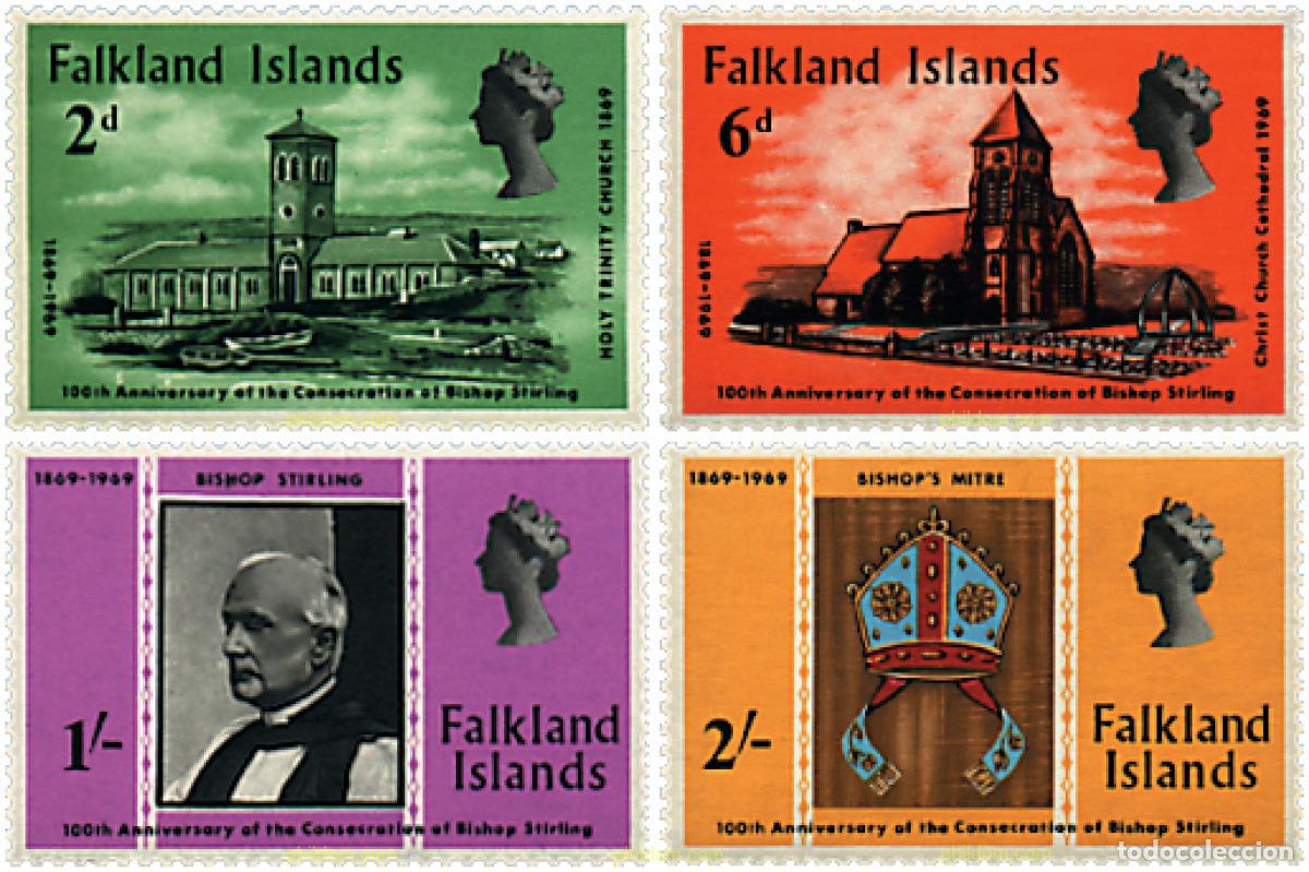 Sellos: 43200 MNH FALKLAND 1969 CENTENARIO DE LA CONSAGRACION DEL OBISPO DE STIRLING