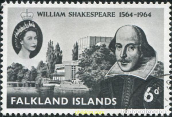 Sellos: 783695 USED FALKLAND 1964 400 ANIVERSARIO DEL NACIMIENTO DE W. SHAKESPEARE