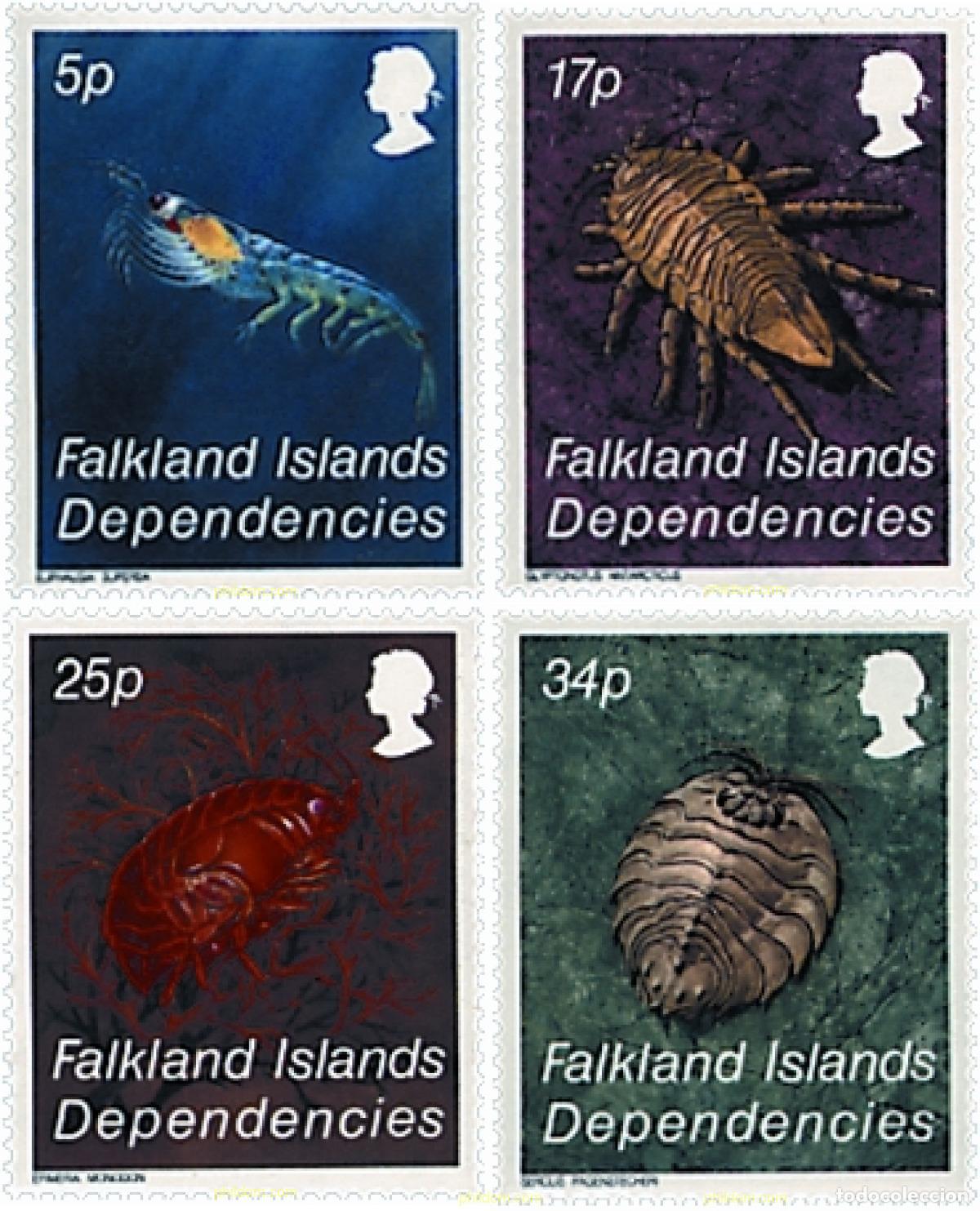 Sellos: 86966 MNH FALKLAND. Dependencias 1984 CRUSTACEOS