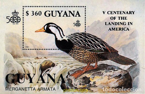 Sellos: 31977 MNH GUYANA 1991 500 ANIVERSARIO DEL DESCUBRIMIENTO DE AMERICA