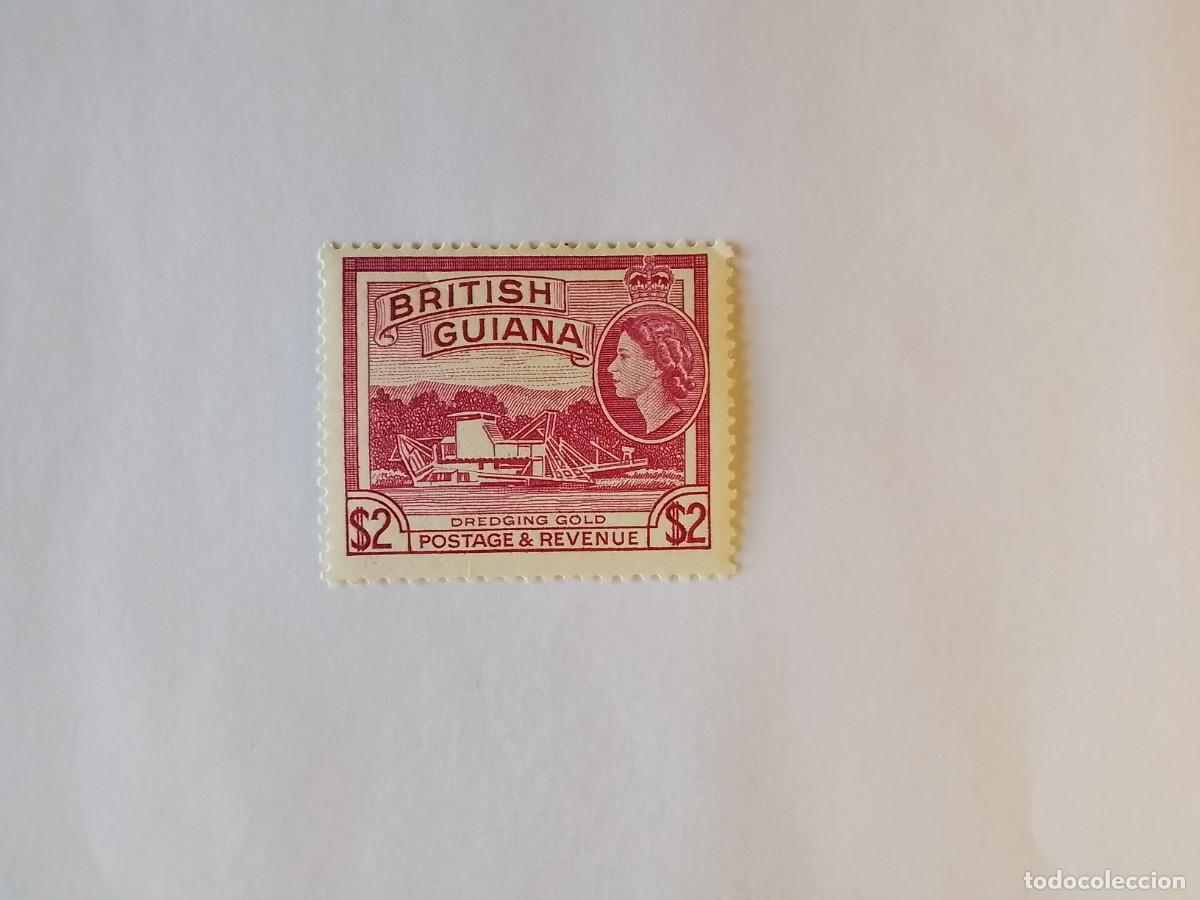 Sellos: A&Ntilde;O 1961 GUAYANA BRIT&Aacute;NICA SELLO USADO