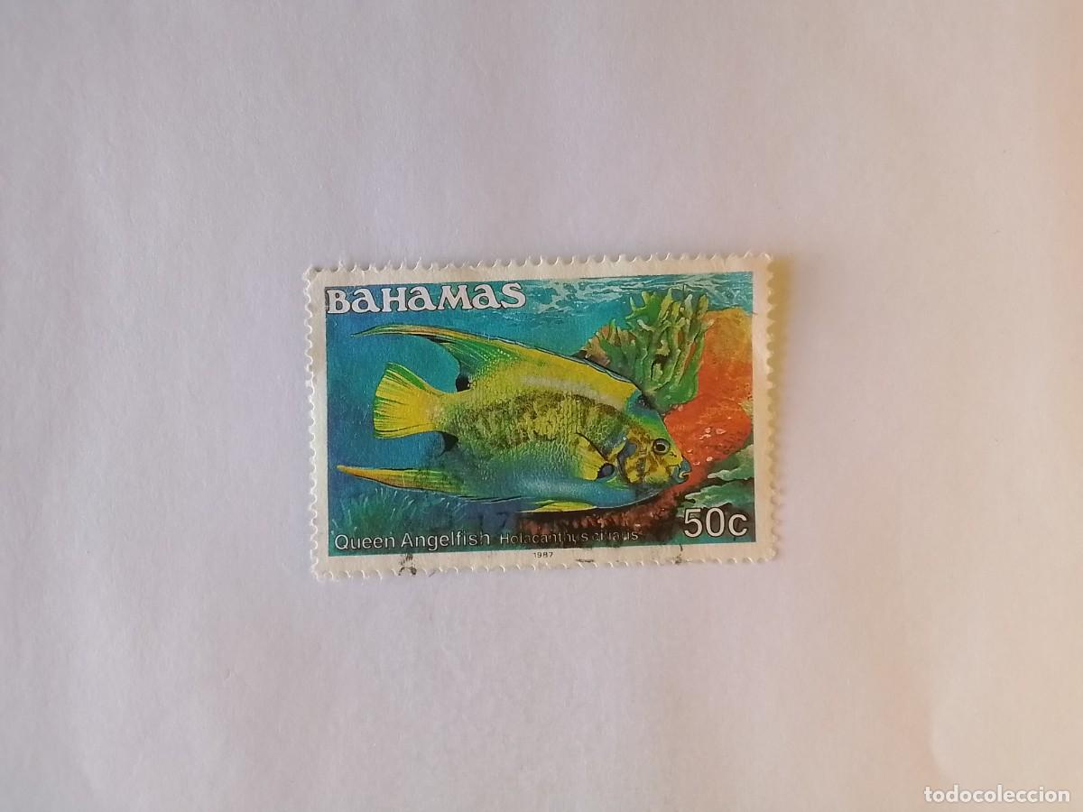 Sellos: A&Ntilde;O 1987 BAHAMAS SELLO USADO