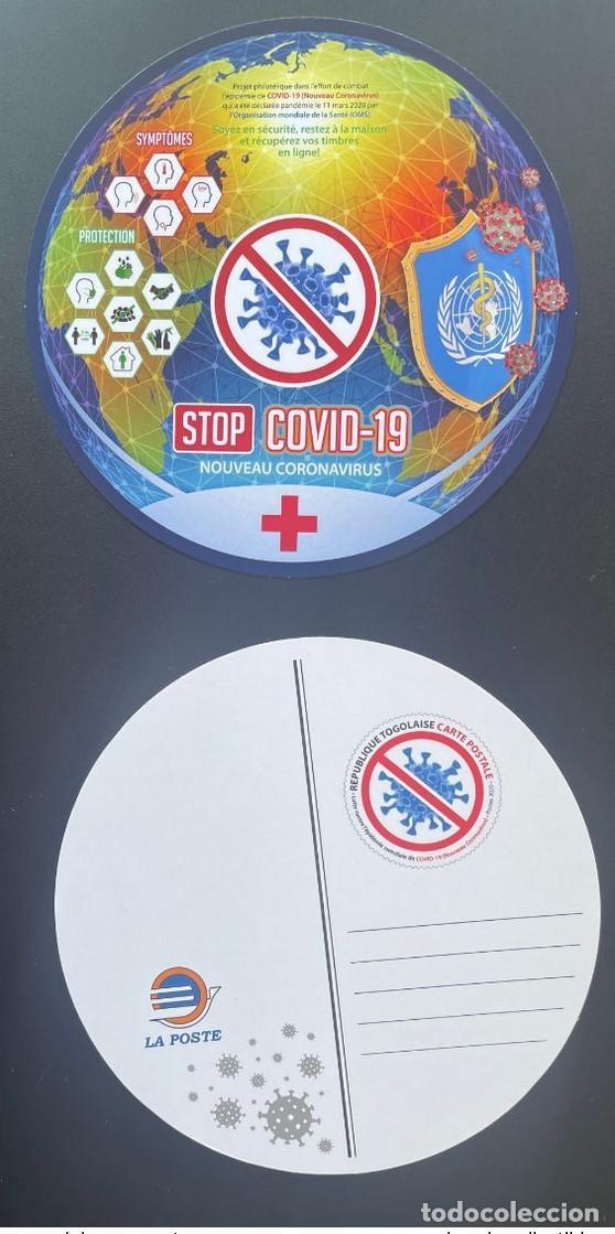 Sellos: Togo 2020 Mi.? Papeler&iacute;a: Virus COVID-19 coronavirus pandemia de la OMS