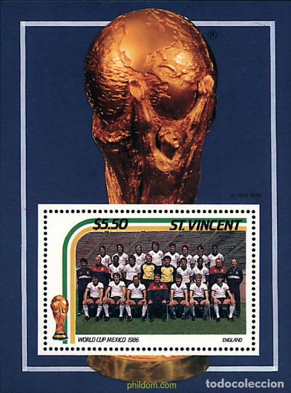 Sellos: 793948 MNH SAN VICENTE 1986 COPA DEL MUNDO DE FUTBOL. MEXICO-86