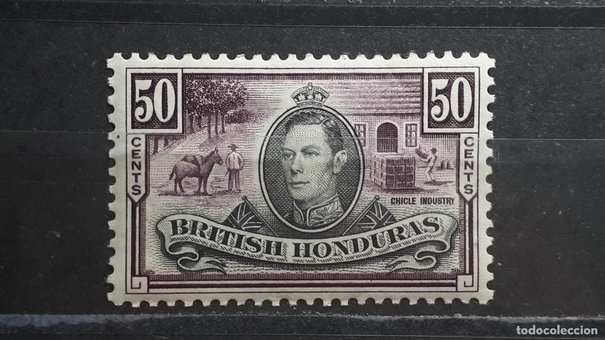 Sellos: HONDURAS BRIT&Aacute;NICA. A&Ntilde;O 1938. *. YVERT 126