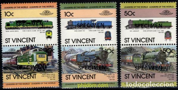 Sellos: 794007 MNH SAN VICENTE 1983 LOCOMOTORAS