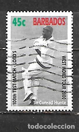 Sellos: 2000: BARBADOS Torneo de cricket de Indias Occidentales. Partido n&ordm; 100 en Lord&acute;s Ground, GB