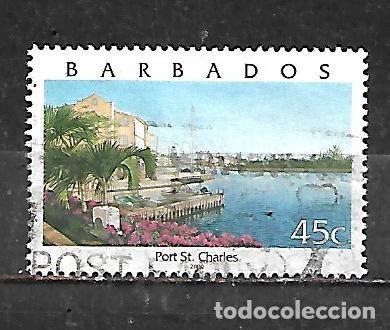 Sellos: 2000: BARBADOS Orgullo de Barbados - Puerto de San Carlos (usado)