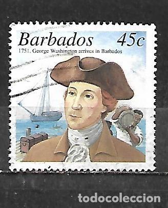Sellos: 2001: BARBADOS 250 Aniversario de la visita de George Washington a Barbados (usado)
