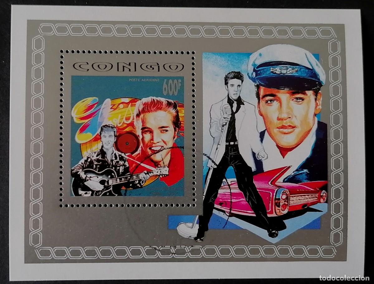 Sellos: CONGO 1992 - HB ELVIS PRESLEY .
