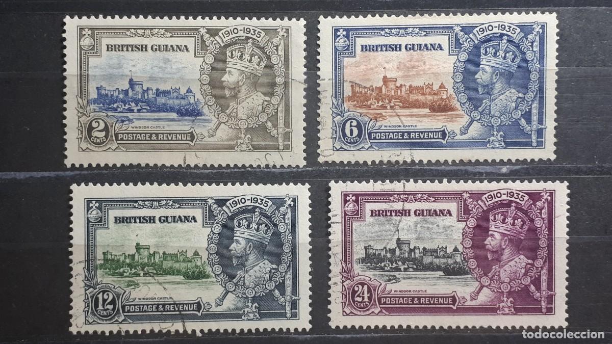 Sellos: GUYANA . A&Ntilde;O 1935. &deg;. YVERT 155/8