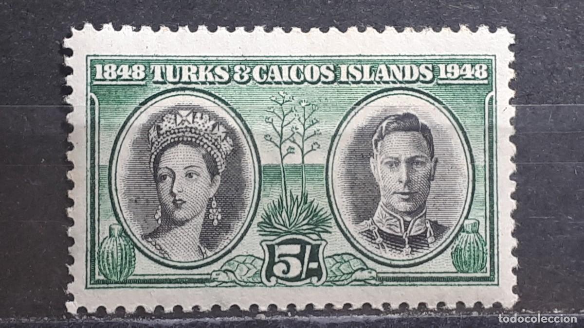 Sellos: TURK Y CAICOS . A&Ntilde;O 1948. *. YVERT 141