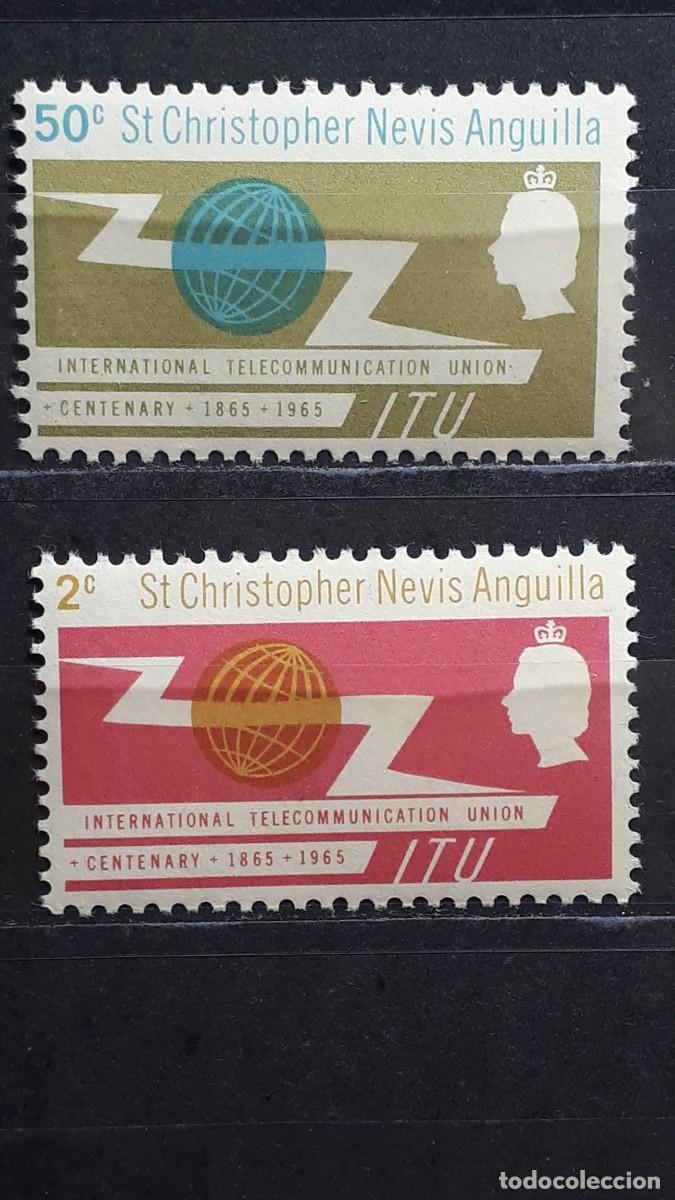 Sellos: SAN CRISTOBAL NEVIS. A&Ntilde;O 1965. *. YVERT 177/8