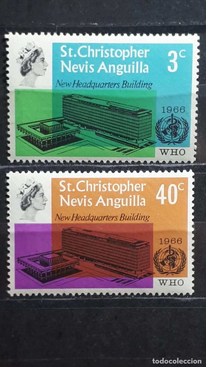Sellos: SAN CRISTOBAL NEVIS. A&Ntilde;O 1966. *. YVERT 191/2
