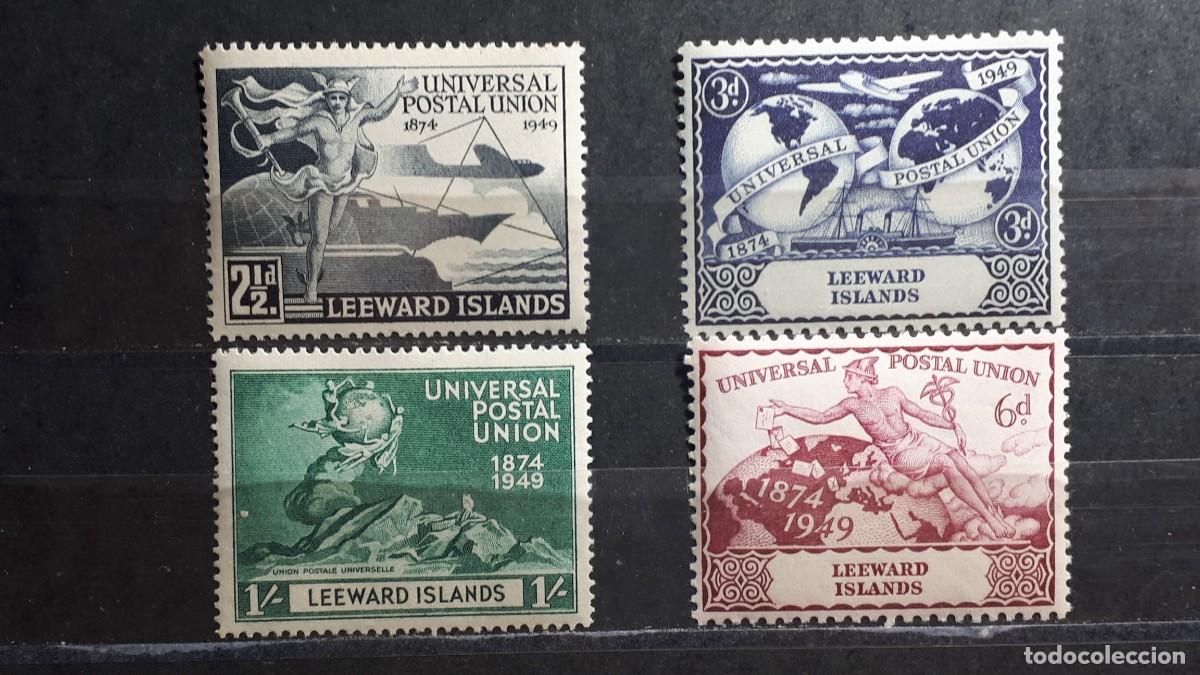 Sellos: LEEWARD ISLAS. A&Ntilde;O 1949. **. YVERT 112/5