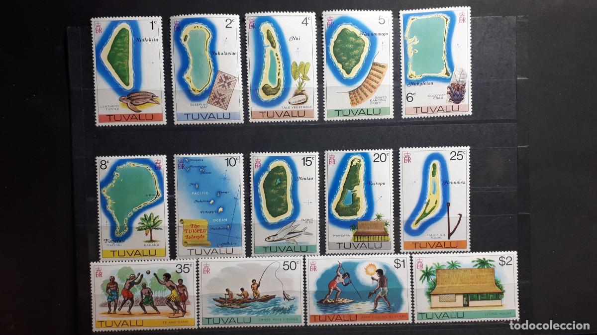 Sellos: TUVALU. A&ntilde;o 1976. **. YVERT 23/36. Falta el 37