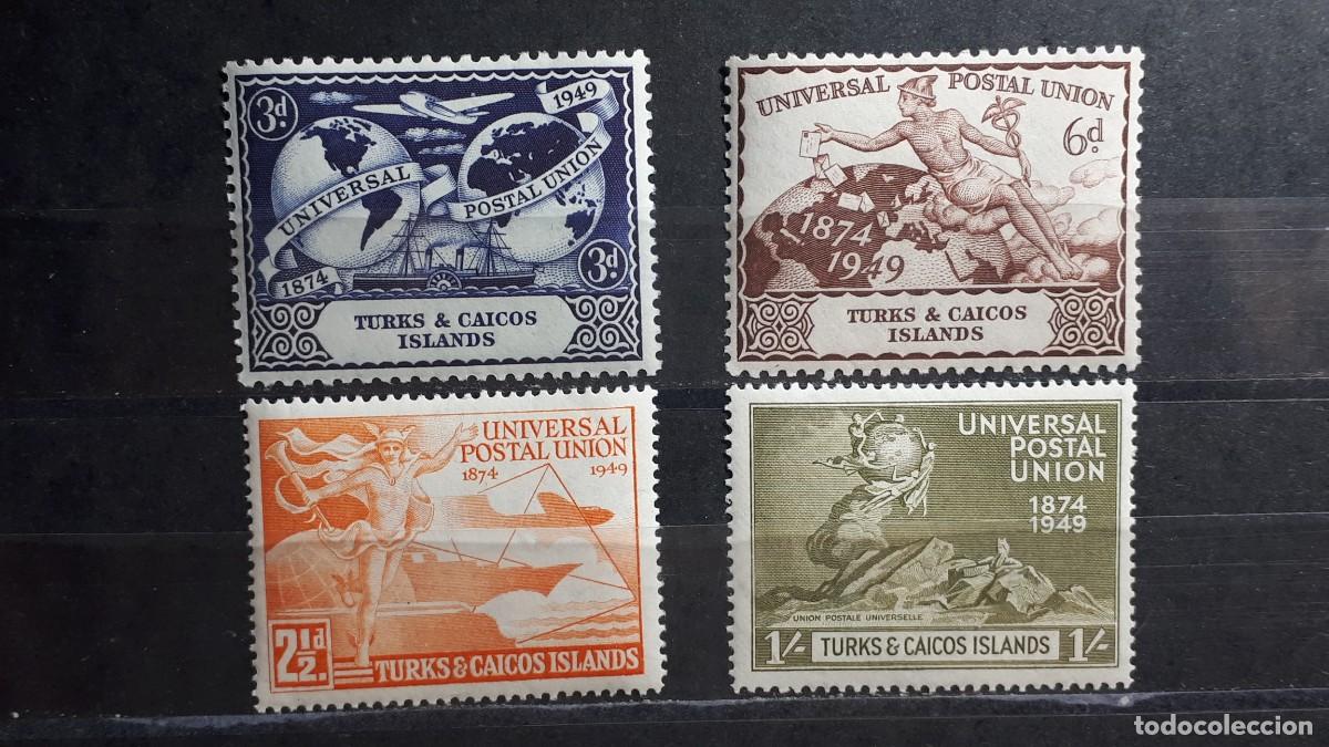 Sellos: TURKS Y CAICOS. A&ntilde;o 1949. *. YVERT 143/6