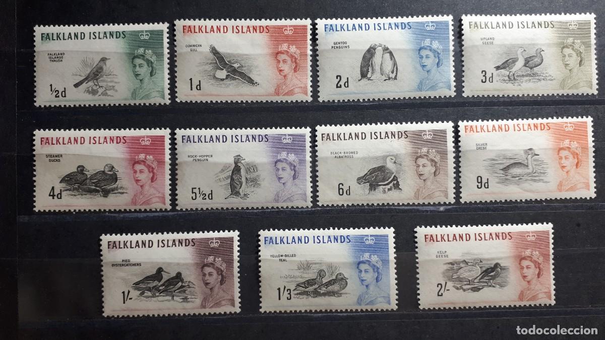 Sellos: FALKLAND. A&ntilde;o 1960. **. YVERT 122/36, falta 125, 134/6.